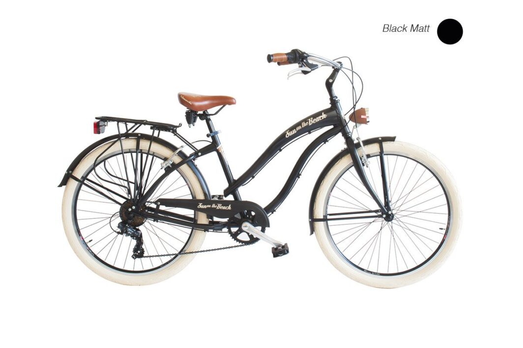 Naiste Linnaratas Via Veneto Sun on the Beach Lady Black Matt